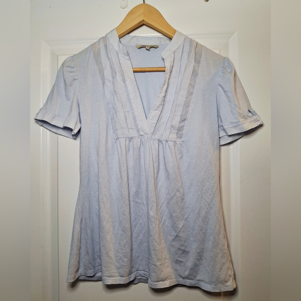 RW & Co Soft Modal Cotton Short Sleeve Blouse (M)